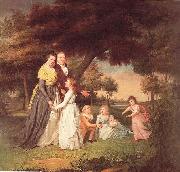 James Peale The Artist and His Family oil painting on canvas